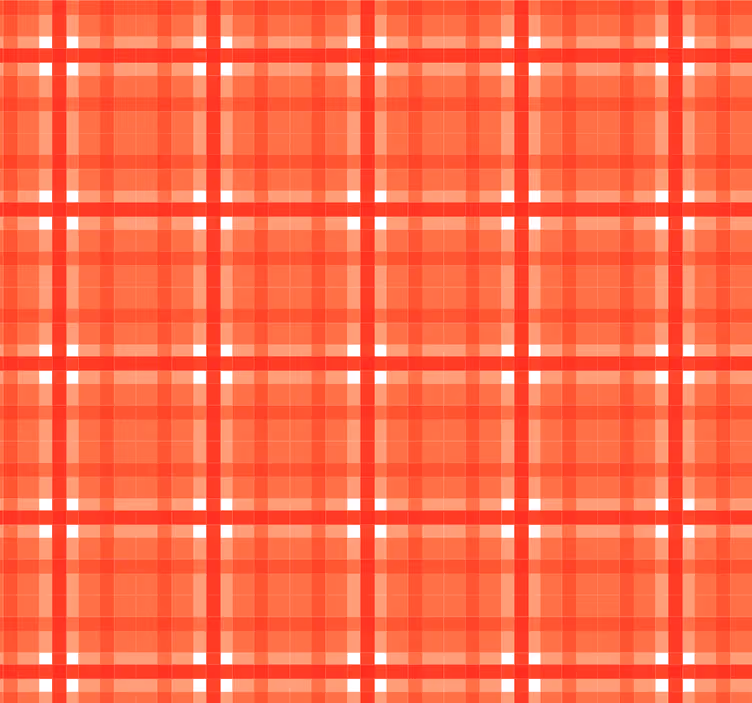 Red gingham pattern kitchen blind - TenStickers