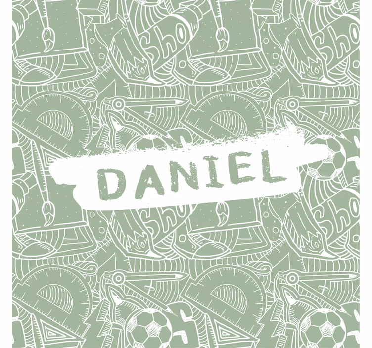 green school chalk teenage  roller blind - TenStickers