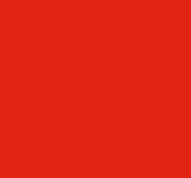Bright red living room blind - TenStickers