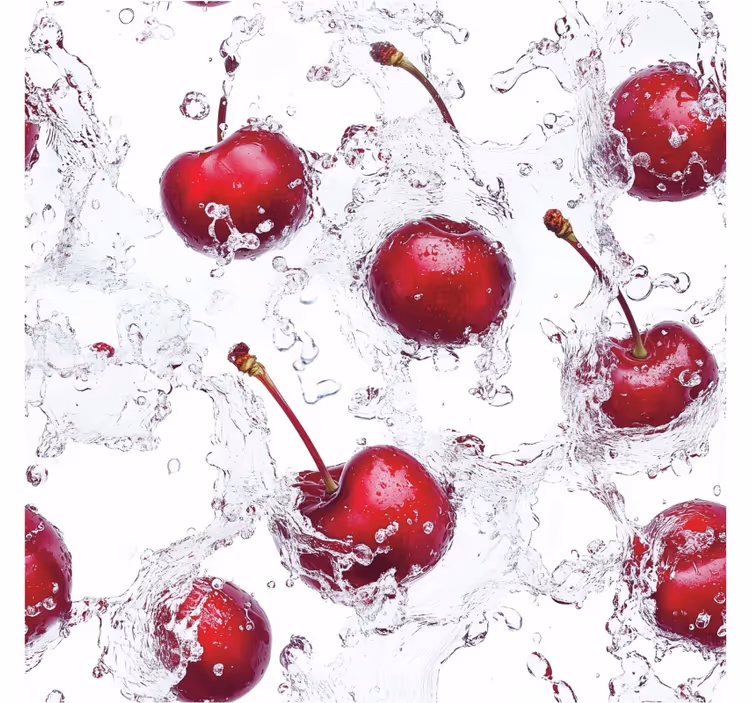 Fresh cherries  kitchen blind - TenStickers