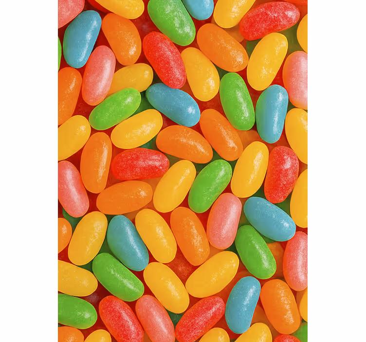 Colourful jelly beans kitchen blind - TenStickers