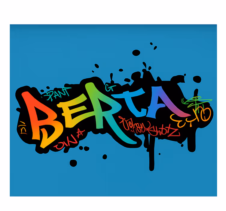 Custom colorful graffiti childrens blind - TenStickers