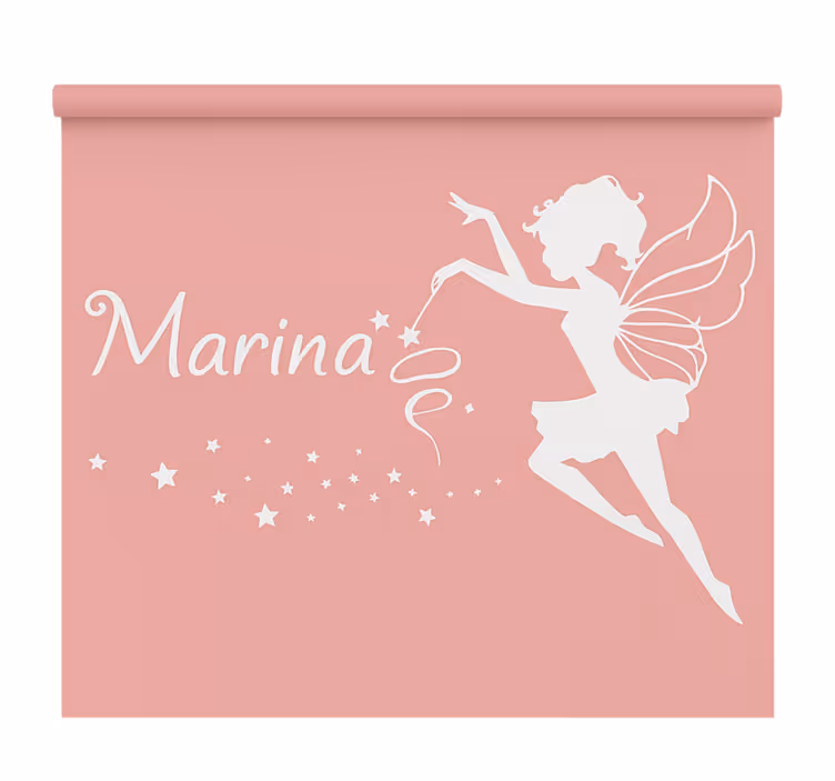 Fairy with name childrens blind - TenStickers