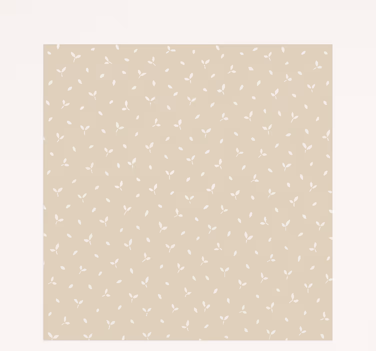 Beige leaves motif childrens blind - TenStickers