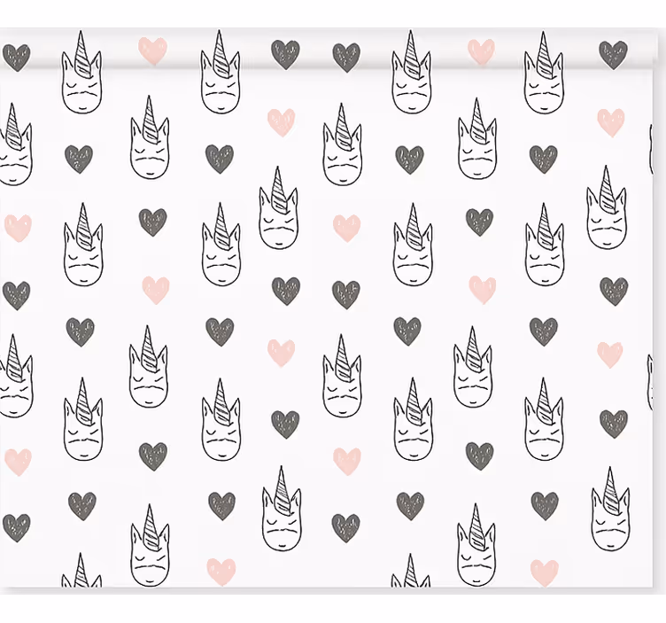 Nordic unicorns pattern childrens blind - TenStickers