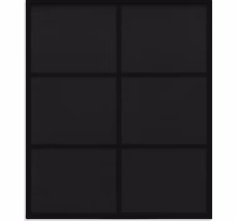 Modern blocks pattern black blind - TenStickers