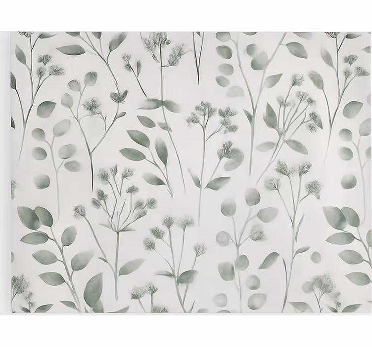 Aquarella elegant leaves kitchen blind - TenStickers