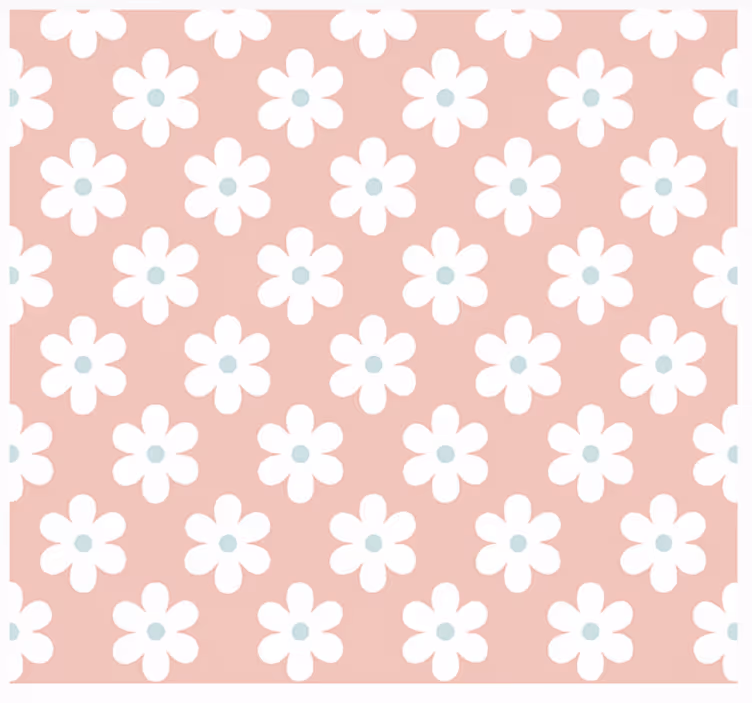White daisies pattern childrens blind - TenStickers