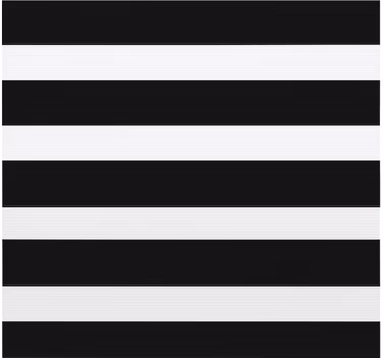 Black and white stripes kitchen blind - TenStickers