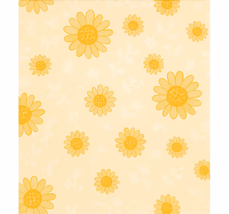 Yellow sunflower pattern childrens blind - TenStickers