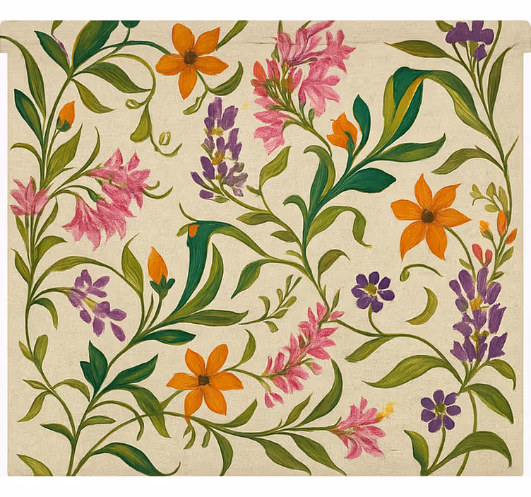 Ornate Floral Vines kitchen blind - TenStickers