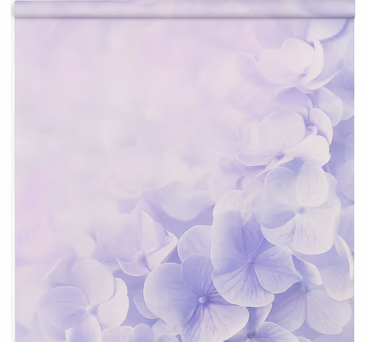 Soft hazy hydrangeas childrens blind - TenStickers