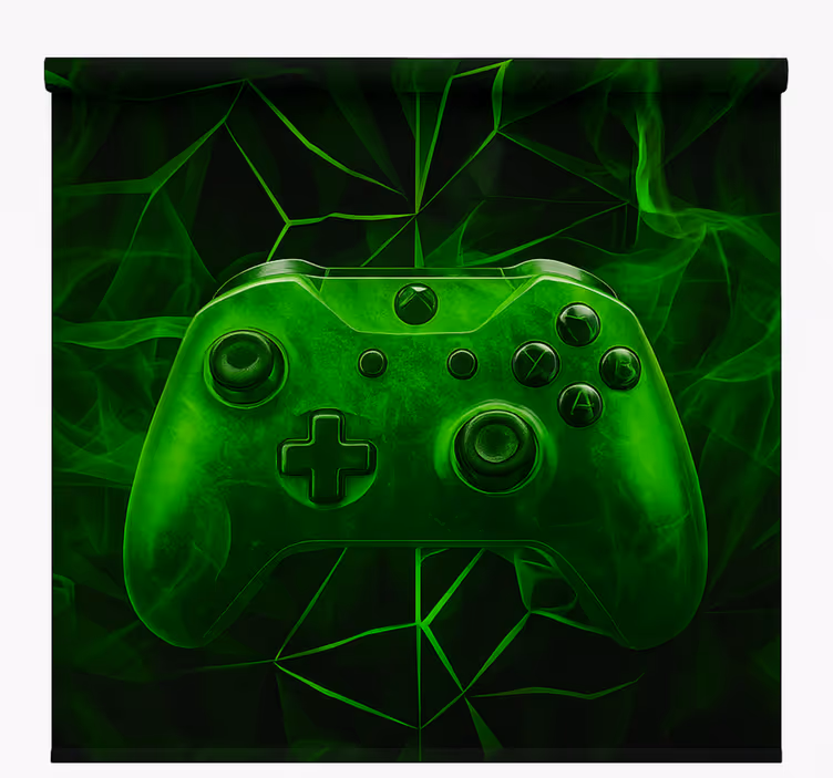 Neon green mist controller  geek roller blind - TenStickers