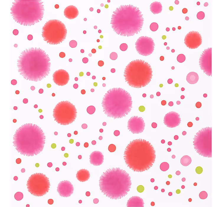 Pink Pop Pattern teenage  roller blind - TenStickers