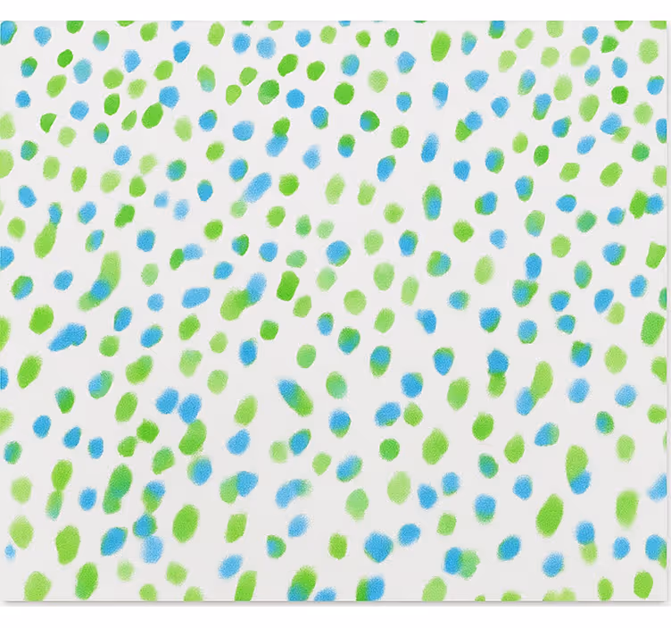 Blue and green dots teenage  roller blind - TenStickers