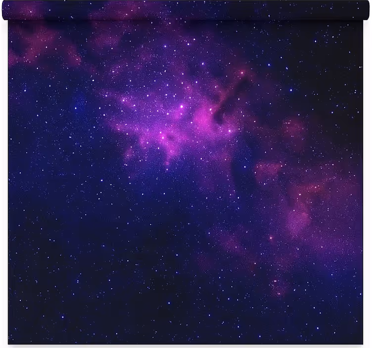 purple galaxy star teenage  roller blind - TenStickers