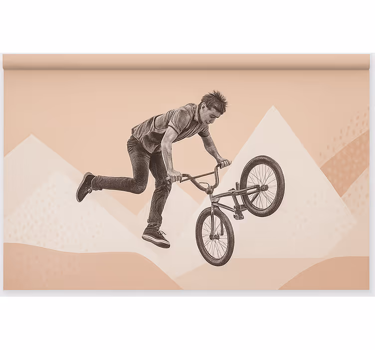 BMX Stunt Action teenage  roller blind - TenStickers