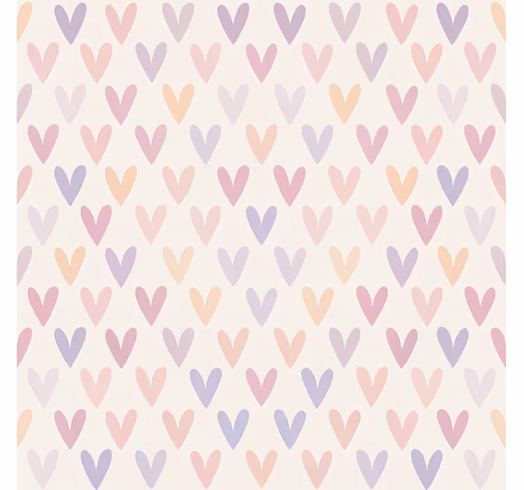 Pastel Heart Pattern teenage  roller blind - TenStickers