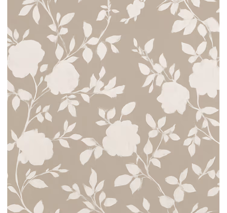 Beige graceful flowers teenage  roller blind - TenStickers