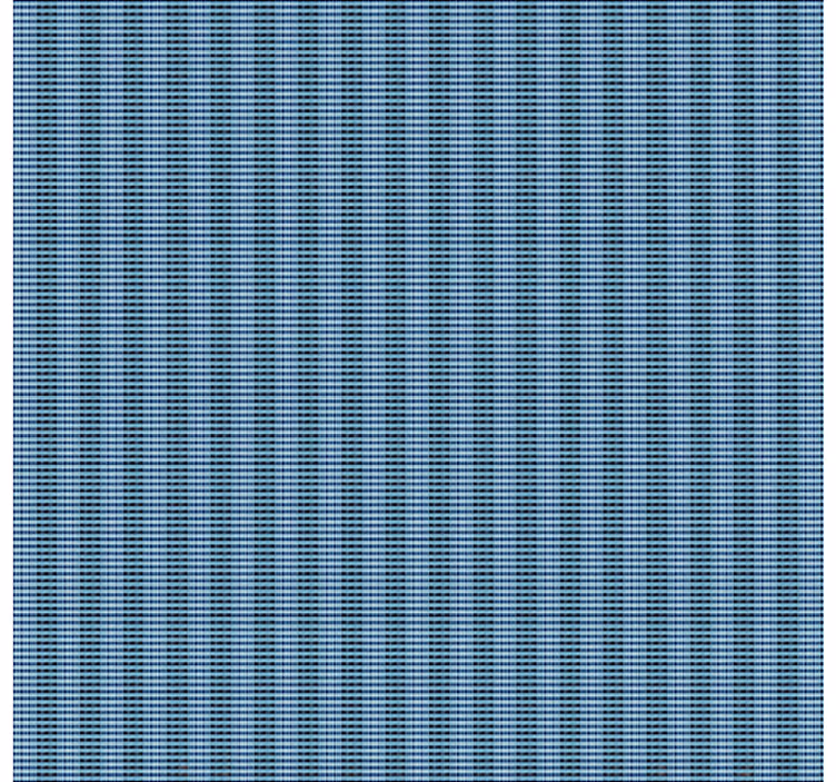 Blue woven plaid effcet  dining room blind - TenStickers