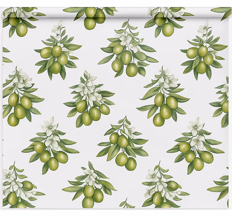 Olive tree bunches dining room blind - TenStickers
