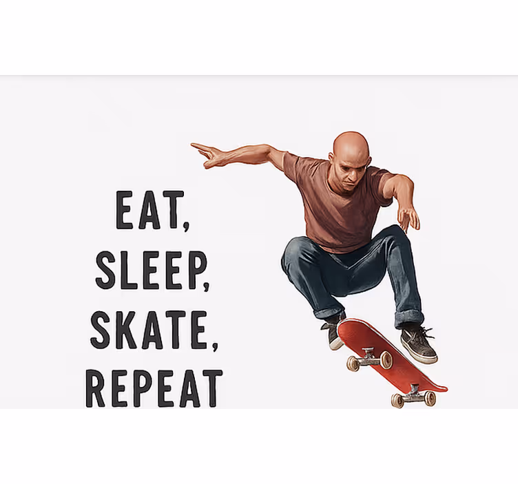 Skateboard Print teenage  roller blind - TenStickers