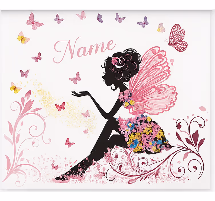 Fairy Custom Name teenage  roller blind - TenStickers