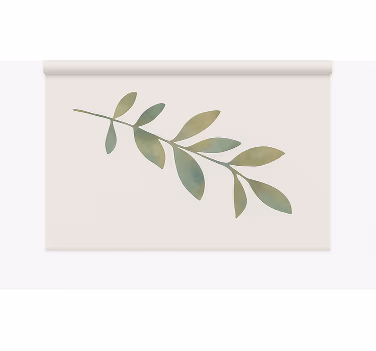 Office blind big leaf - TenStickers