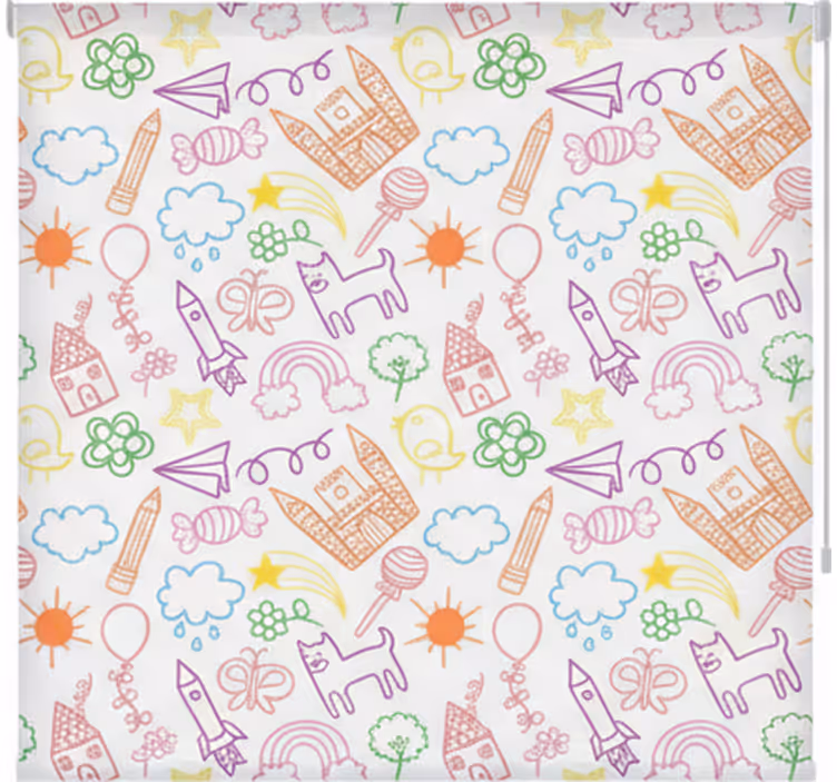 Scandinavian blind playful doodle design - TenStickers