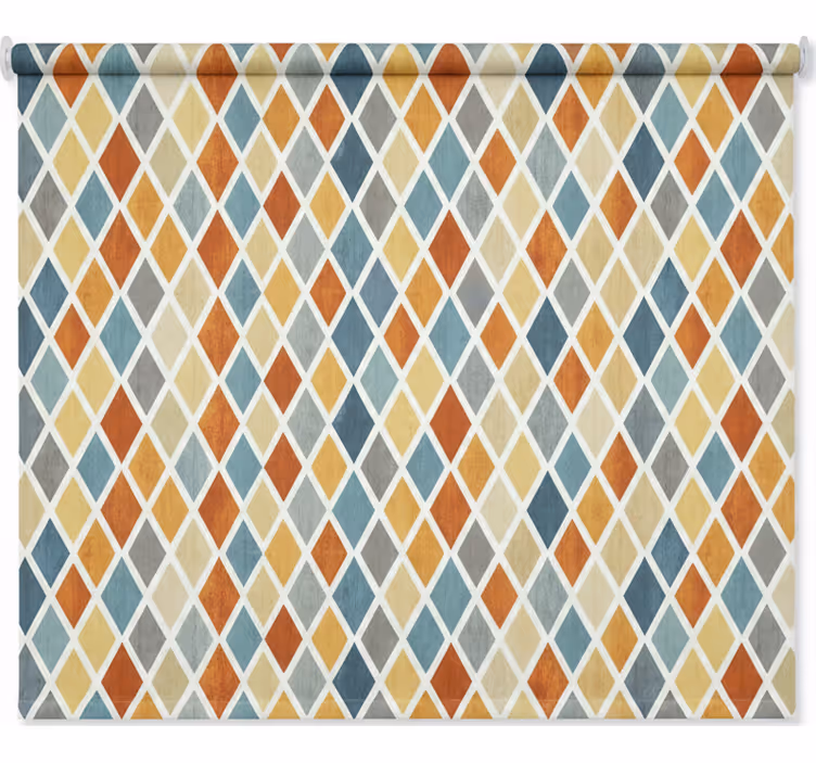 Cascading colorful diamonds scandinavian blind - TenStickers