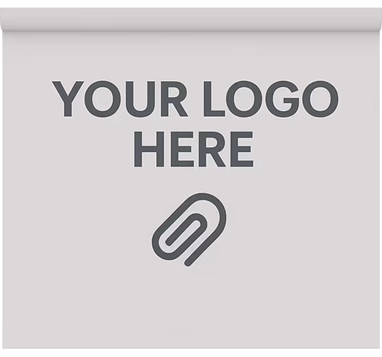 Office blind with custom logo design - TenStickers