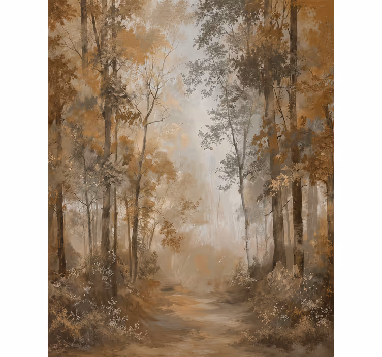 Tree roller blind amber autumn grove - TenStickers