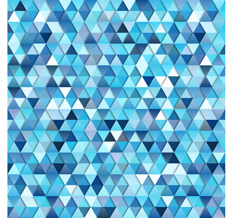 Bathroom blind with triangular mosaic design - TenStickers