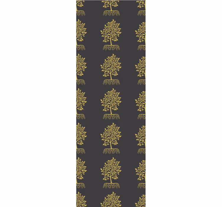 Home office blind with golden tree design - TenStickers