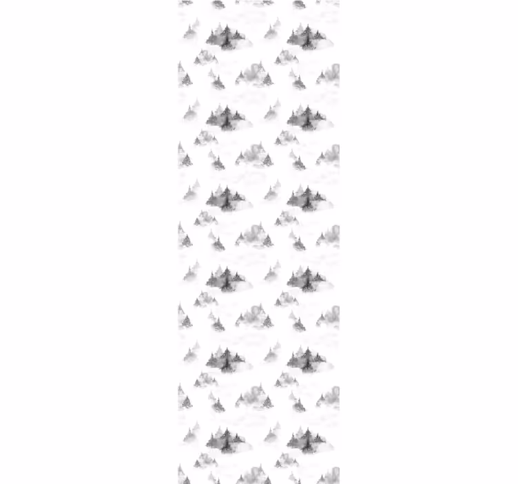 Home office blind in dark forest silhouette - TenStickers