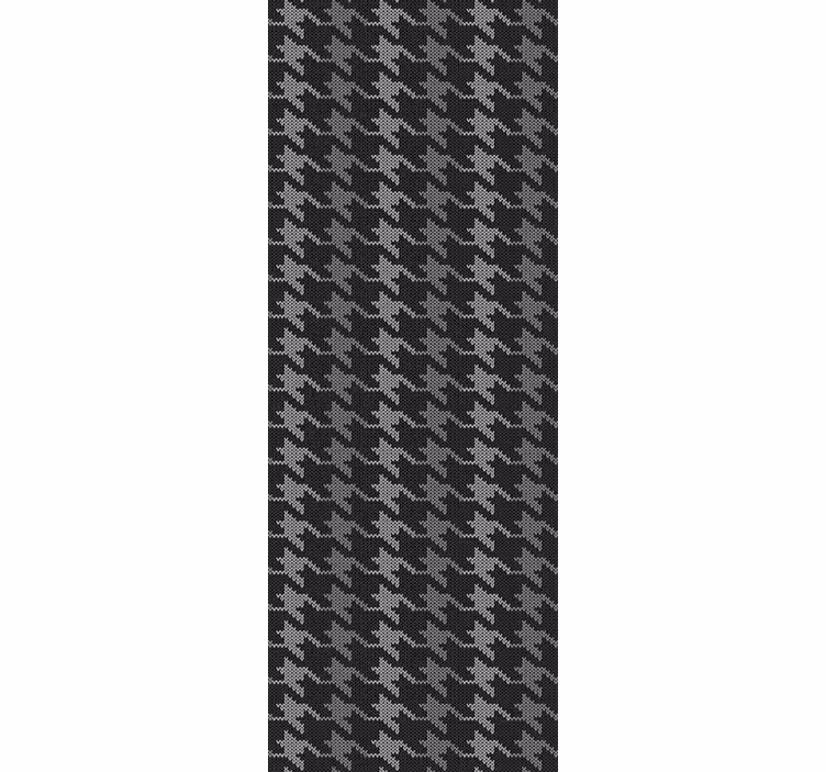 Home office blind with dogtooth pattern - TenStickers