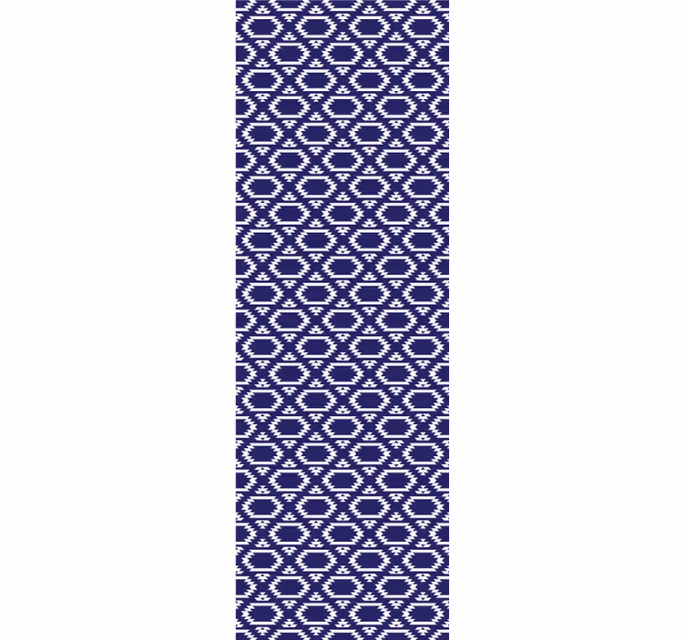 Dining room blind with geometric hexagonal design - TenStickers