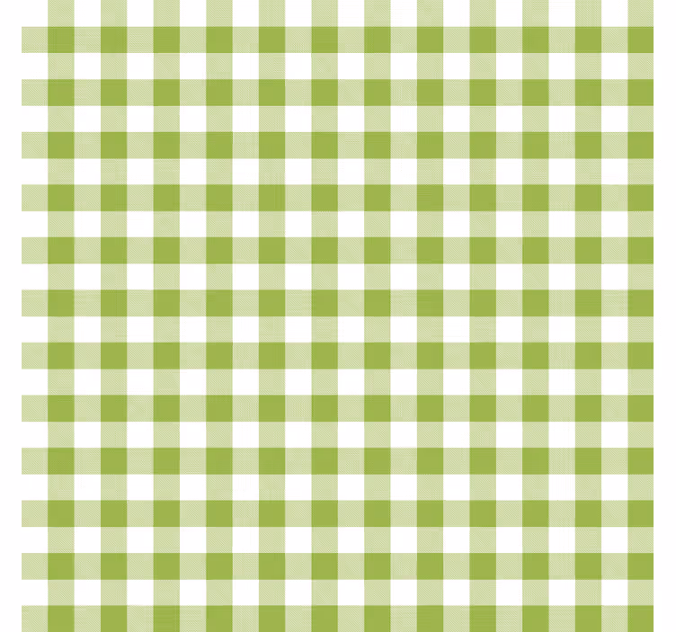 Dining room blind gingham check design - TenStickers