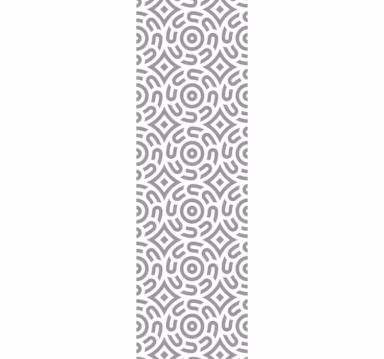 Dining room blind with geometric spirals design - TenStickers