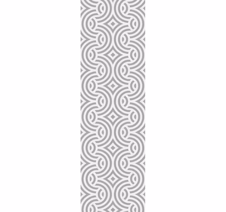 Dining room blind with geometric spiral designs - TenStickers