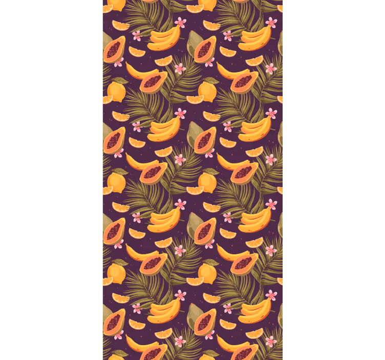 Dining room blind with tropical fruit design - TenStickers