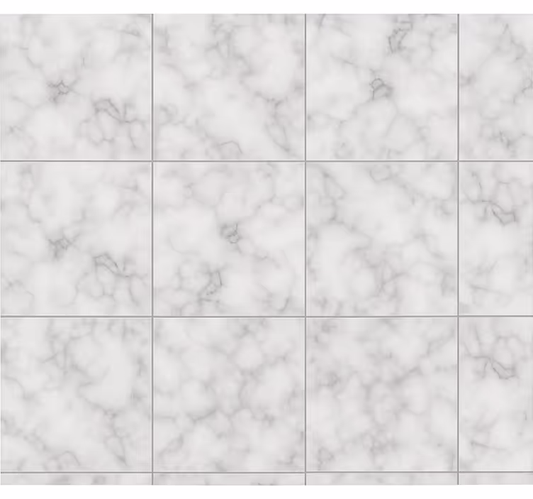 Kitchen blind with square white marble design - TenStickers