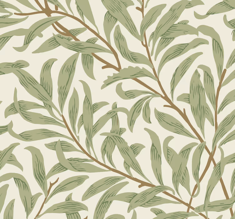 Kitchen blind with botanical green plants design - TenStickers
