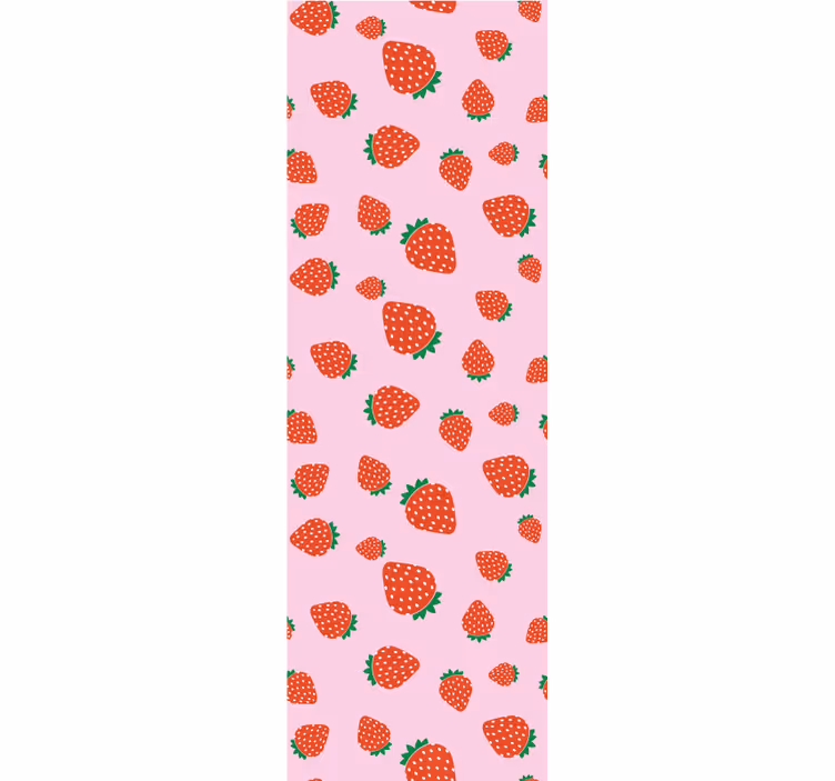 Kitchen blind with sweet strawberry pattern - TenStickers