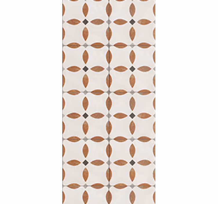 Kitchen blind in beige geometric textured motif - TenStickers