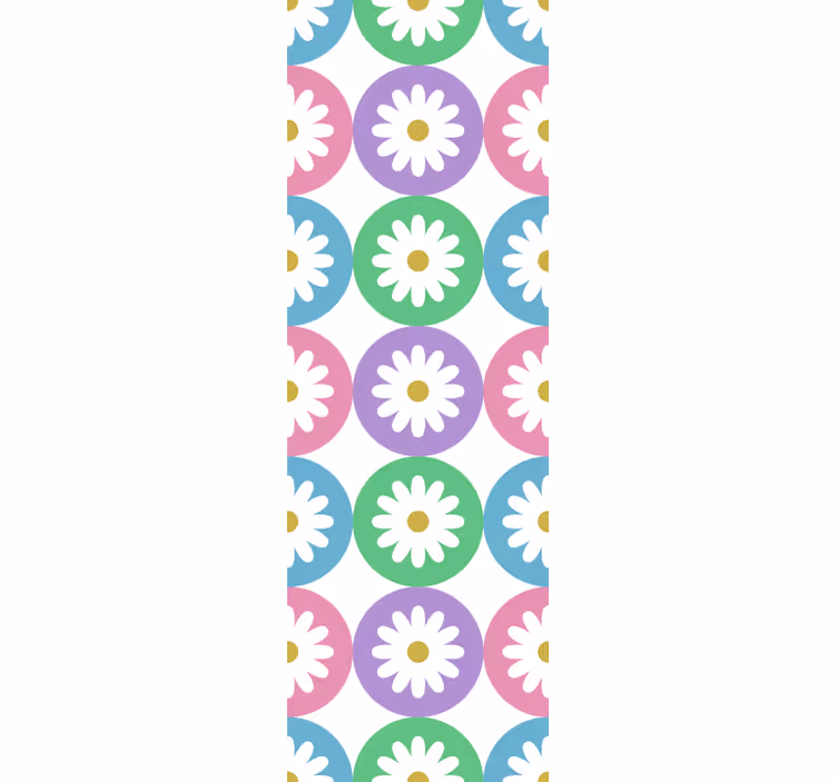 Kitchen blind daisy pattern circles - TenStickers