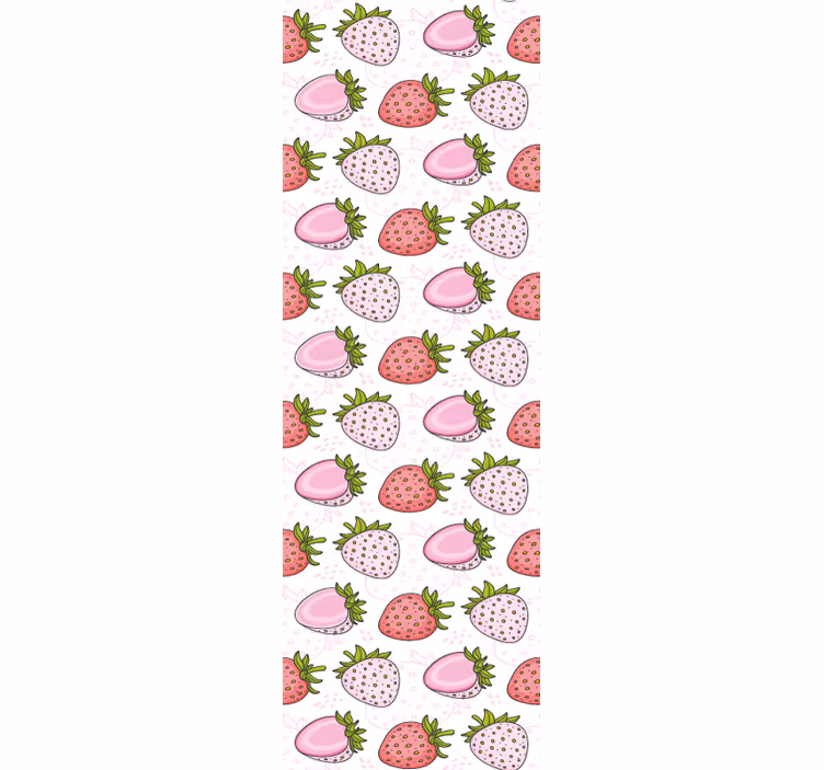 Kitchen blind with strawberry patterns - TenStickers