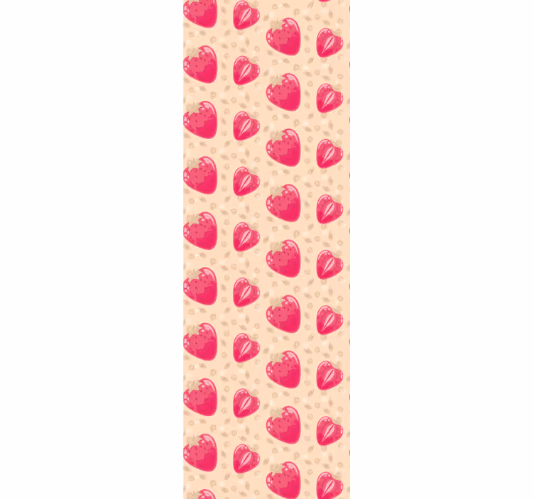 Hearts pattern kitchen blind - TenStickers