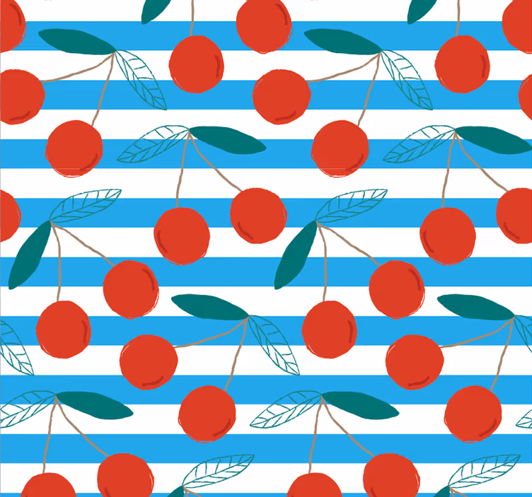 Kitchen blind with abstract fruit design - TenStickers