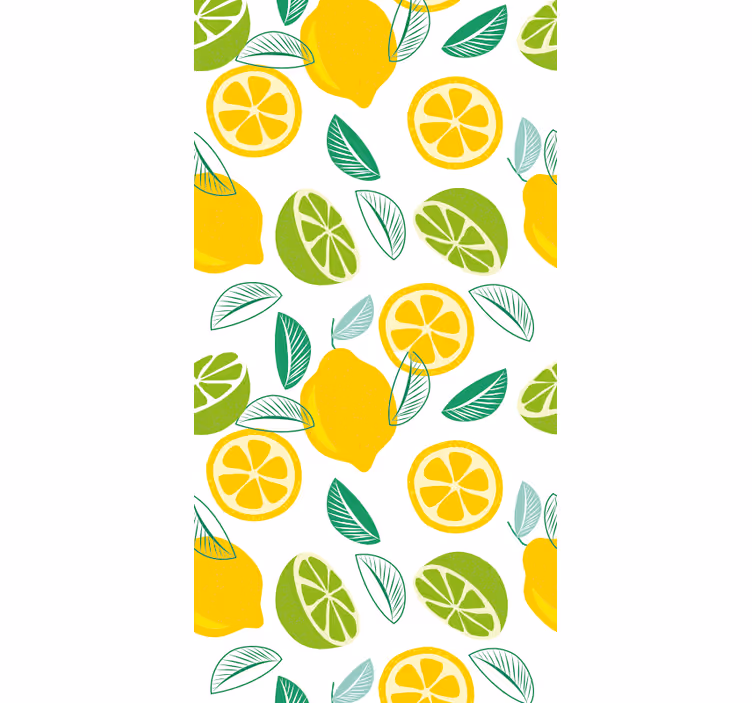 Kitchen blind with citrus design - TenStickers